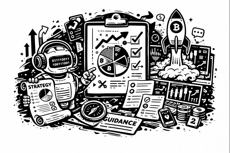 Crypto investment guidance illustration